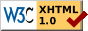 W3C XHTML 1.0 Validation